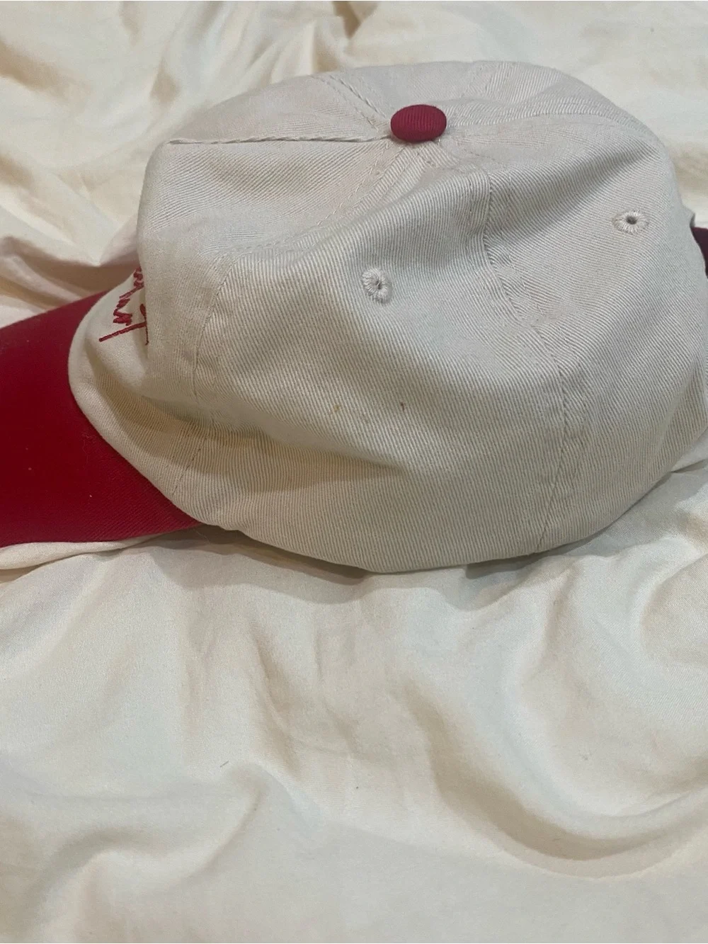 Kids America’s Sweetheart Cream & Red Baseball Cap